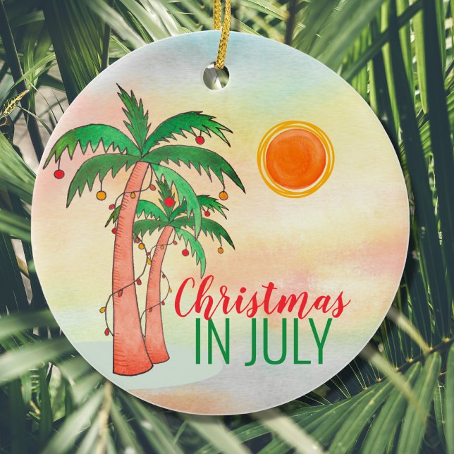 Christmas in July Ceramic Ornament (Creator Uploaded)