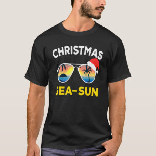 Christmas In July - Christmas Sea-Sun Beach Sungla T-Shirt