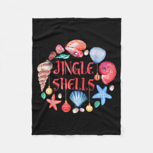 Christmas In July Cute Beach Santa Claus Jingle Sh Fleece Blanket