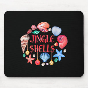 Christmas In July Cute Beach Santa Claus Jingle Sh Mouse Mat
