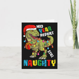 Christmas In July Dinosaur T Rex Summer Kids Boys  Card