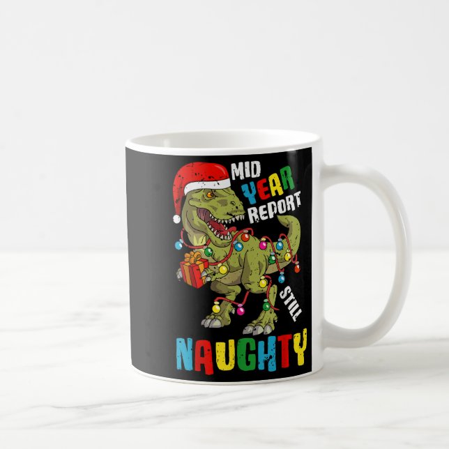 Christmas In July Dinosaur T Rex Summer Kids Boys  Coffee Mug (Right)