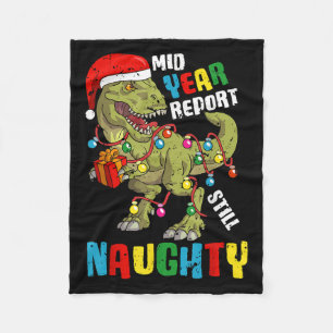 Christmas In July Dinosaur T Rex Summer Kids Boys  Fleece Blanket