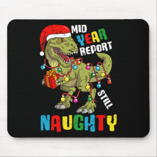 Christmas In July Dinosaur T Rex Summer Kids Boys Mouse Mat