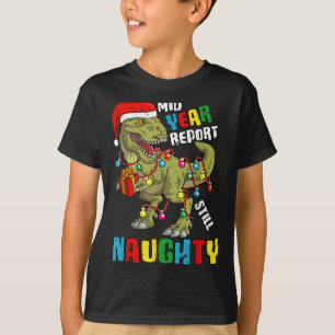 Christmas In July Dinosaur T Rex Summer Kids Boys T-Shirt