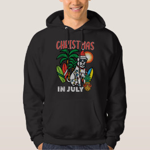 Christmas In July Dog Lover Beach Xmas Summer Hoodie
