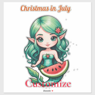 Christmas in July Elf Mermaid Thunder_Cove