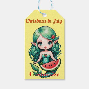 Christmas in July Elf Mermaid Thunder_Cove Gift Tags