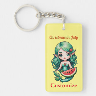 Christmas in July Elf  Mermaid Thunder_Cove  Key Ring