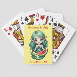 Christmas in July Elf  Mermaid Thunder_Cove  Playing Cards