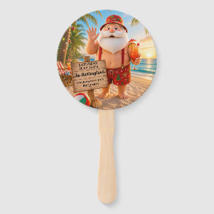 Christmas in July Family BBQ  Hand Fan