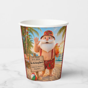 Christmas in July Family BBQ Paper Cups