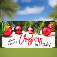 Christmas In July Family Reunion Summer Pool Party