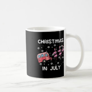 Christmas In July Flamingo Trailer Summer Xmas Cam Coffee Mug