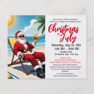 Christmas in july flyer