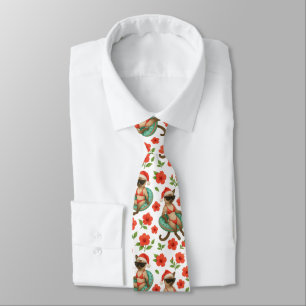 Christmas in July for Cat lovers Hawaiian themed Tie