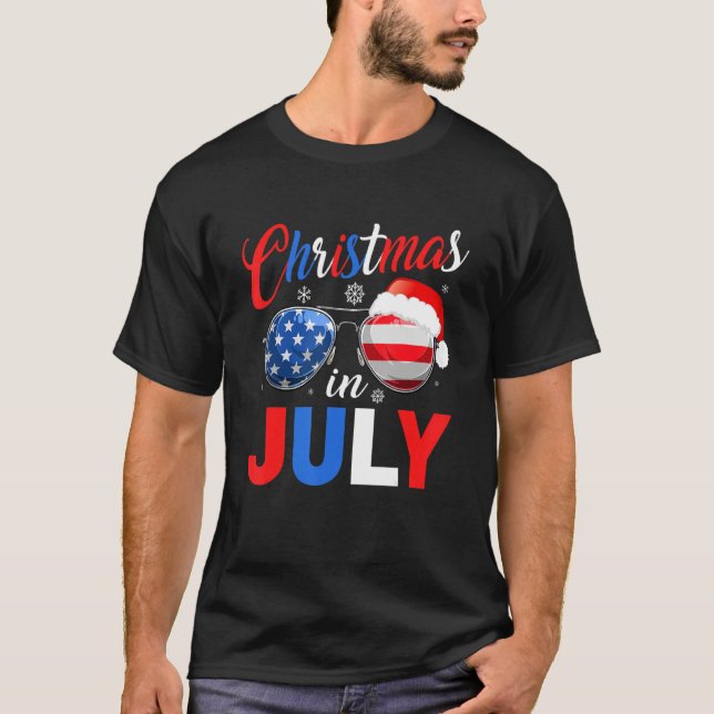 Christmas In July For July Party 1 T-Shirt (Front)