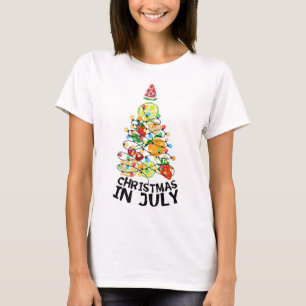 Christmas In July fruit Xmas Tree Summer Men Women T-Shirt