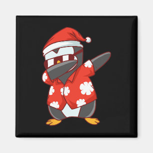 Christmas In July Funny Dabbing Penguin  Magnet