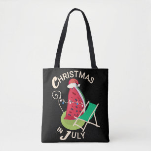Christmas in July funny Xmas in July Tote Bag