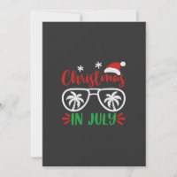 Christmas in July Funny Xmas Santa Vacation Summer