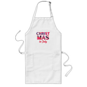 CHRISTMAS IN JULY Gift Tag Long Apron