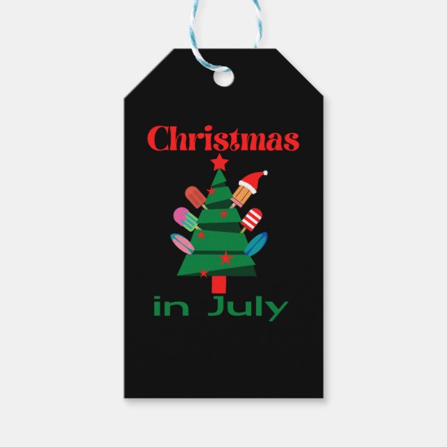 Christmas In July          Gift Tags (Front)