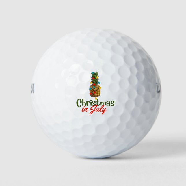 Christmas In July Golf Balls (Front)