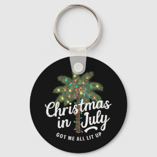 Christmas in July Got Me All Lit Up Key Ring