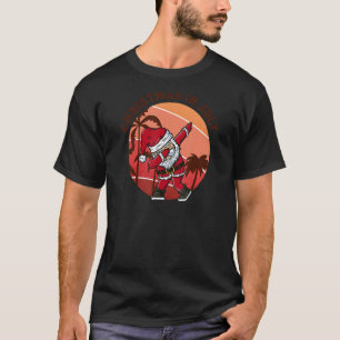 Christmas In July Hawaiian Dabbing Santa Christmas T-Shirt