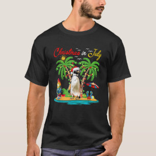 Christmas In July Hawaiian Santa Penguin Costume B T-Shirt