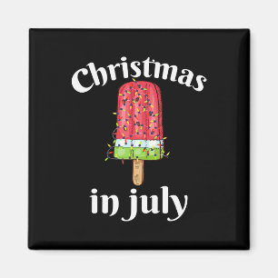 Christmas In July Ice Cream Christmas Tree Summer Magnet