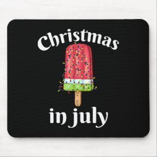 Christmas In July Ice Cream Christmas Tree Summer Mouse Mat