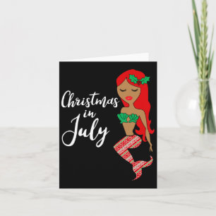 Christmas In July Mermaid  Card