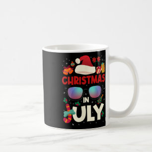Christmas In July Merry Christmas Summer Funny San Coffee Mug