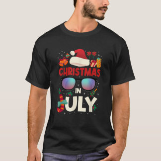 Christmas in July Merry Christmas Summer Funny San T-Shirt
