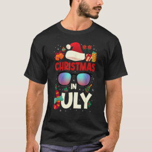 Christmas In July Merry Christmas Summer  Santa T-Shirt