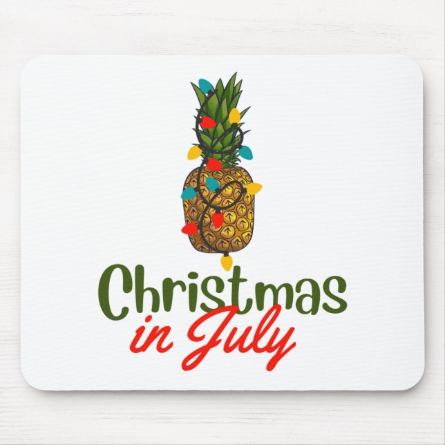 Christmas In July Mouse Mat (Front)