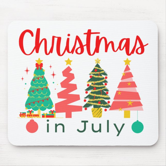 christmas in july mouse mat (Front)
