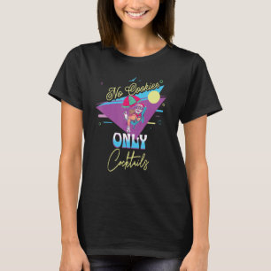 Christmas In July No Cookies Cocktails Xmas Santa T-Shirt
