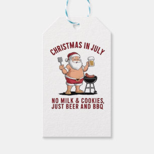 Christmas in July: No Milk, No Cookies, Just Beer Gift Tags