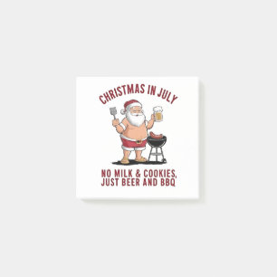 Christmas in July: No Milk, No Cookies, Just Beer Post-it Notes