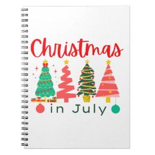 christmas in july notebook