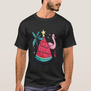 Christmas In July Palm Tree Lights Tropical Summer T-Shirt