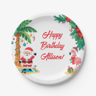 Christmas in July Paper Plate