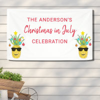 Christmas In July Pineapple Personalized