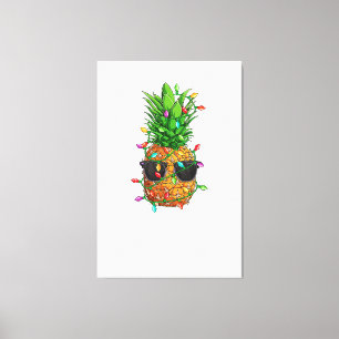 Christmas In July Pineapple Xmas Tree Summer Men W Canvas Print
