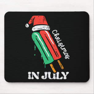 Christmas In July Popsicle Santa Xmas Summer Men W Mouse Mat