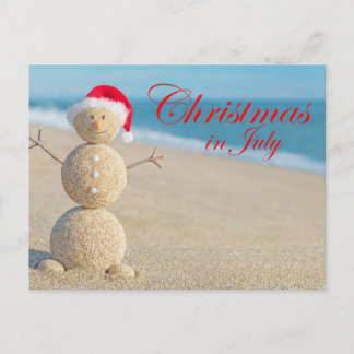 Christmas In July Postcard