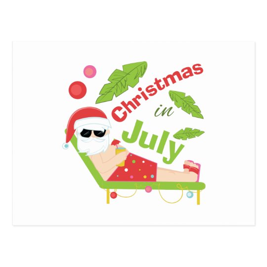 Christmas In July Postcard